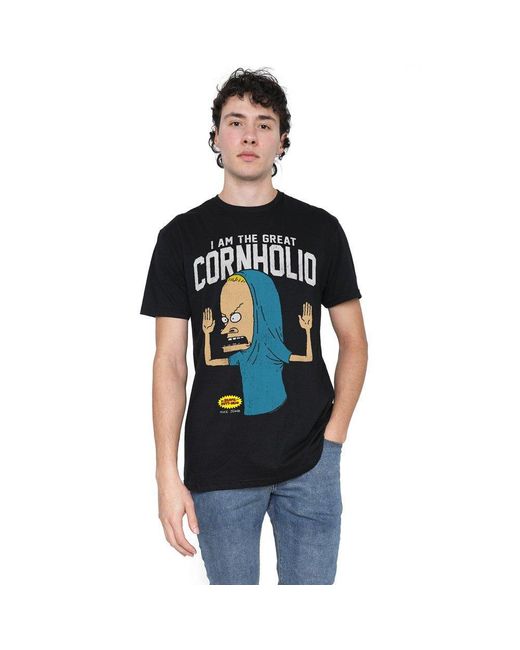 Other Black Beavis And Butthead Cornholio T Shirt Blac for men