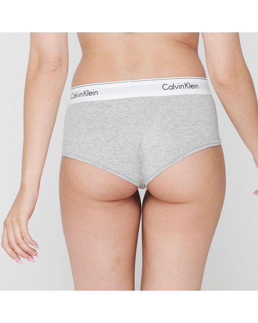 Calvin Klein Gray Modern Cotton Boy Boy Shorts