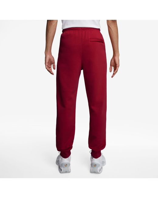 Nike Red Sportswear Club Fleece Jogging Pants for men