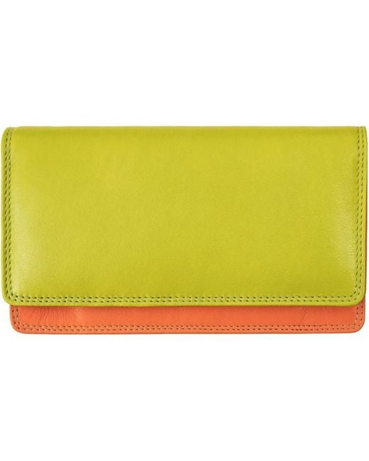 Primehide Yellow London Collection Leather Matinee Purse