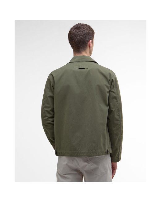 Barbour Green Fernport Lightweight Weather-Resistant Coach Jacket for men