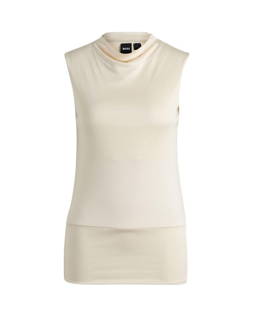 Boss White Esensa Sleeveless Top