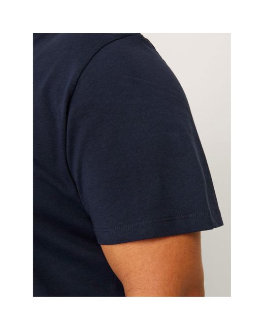 Jack & Jones Blue Varsity Logo Plus Size T-Shirt for men