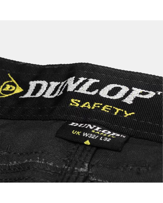 Dunlop Black On Site Work Trousers for men