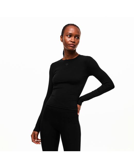 The Couture Club Black Sculpting Stretch Long Sleeve T-Shirt