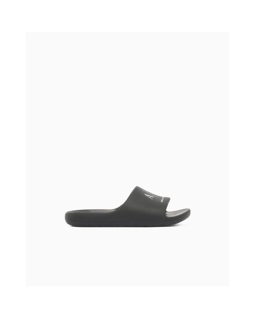 ARMANI EXCHANGE Black Sandal for men