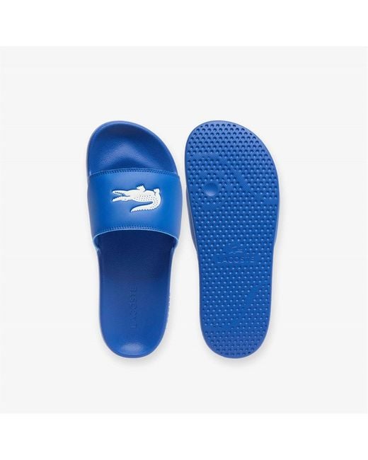 Lacoste Blue Serve Pool Slides for men