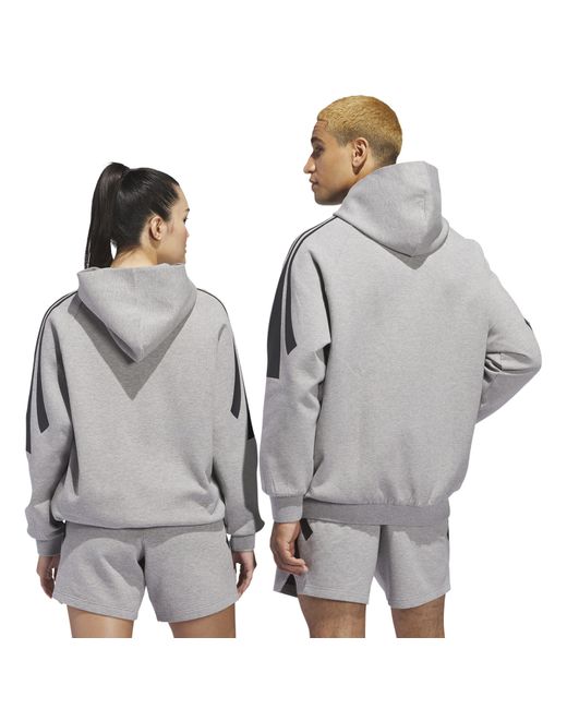 Adidas Gray Adi Bb Pk Performance Hoodie for men
