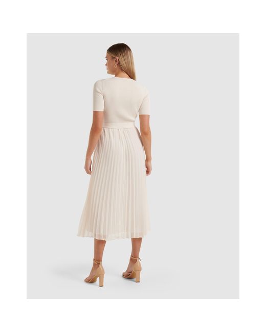 Forever New White Sarah Wrap Epsom Coat