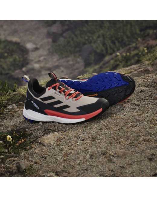 Adidas Blue Terrex Free Hiker Low Gtx Non Waterproof Hiking Shoes for men