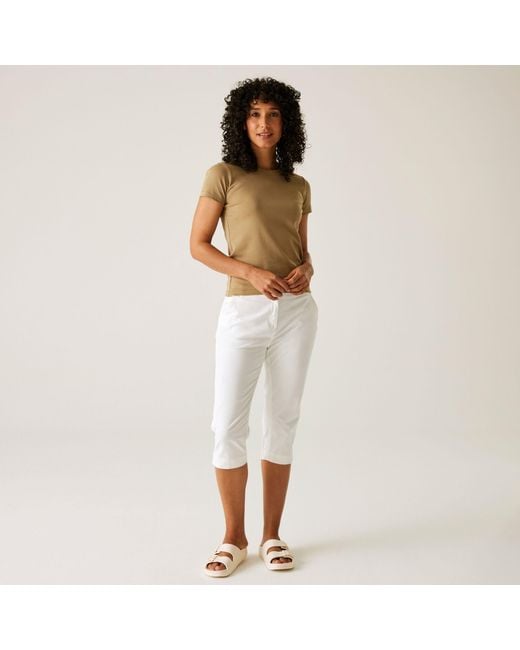 Regatta White Bayletta Capri Trousers