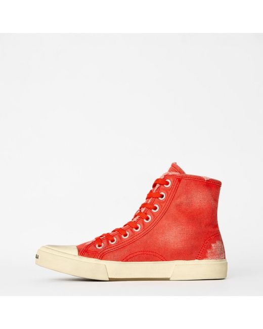 Balenciaga Red Paris High Tops for men