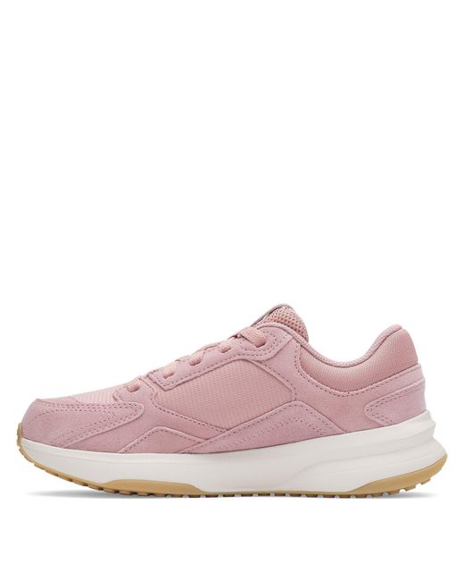 Under Armour Pink Edge Suede Low-Top Trainers