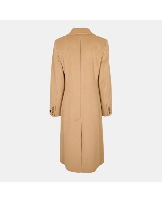Donna Karan Natural Dkaran Double Breasted Overcoat
