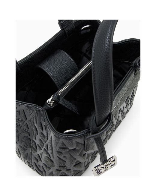 ARMANI EXCHANGE Black Shopping Bag