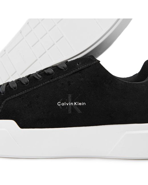Calvin Klein Black Chunky Cup Low-Top Trainers for men