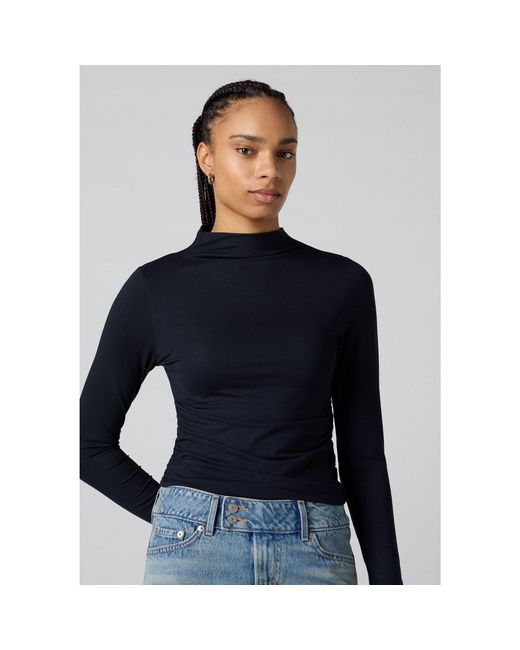Levi's Blue Nina Cotton Long Sleeve T-Shirt