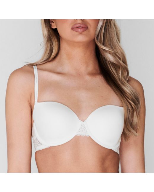 Calvin Klein White Balconette Bra - Flirty