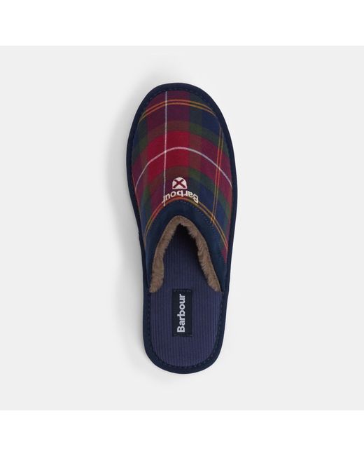 Barbour Blue Everitt Mule Slippers for men