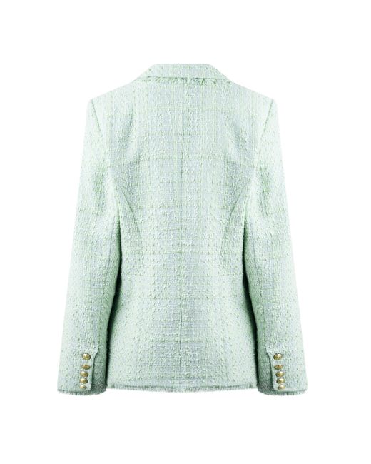 L'Agence Green Kenzie Structured Blazer