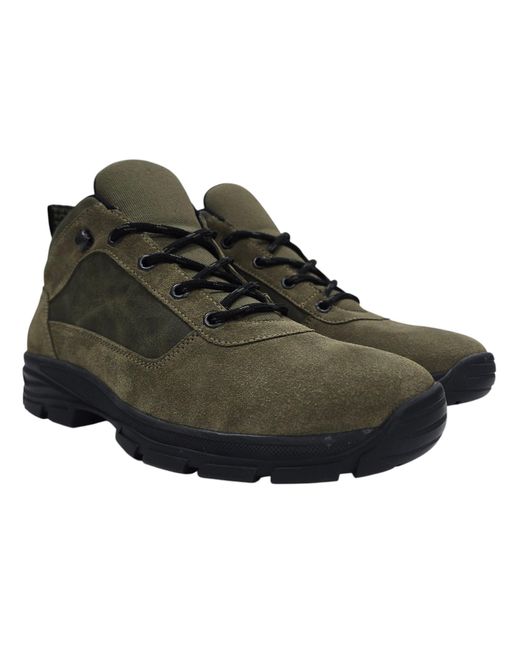 Firetrap Black Delia Premium Leather Ankle Lace Up Hiker Rugged Boots for men