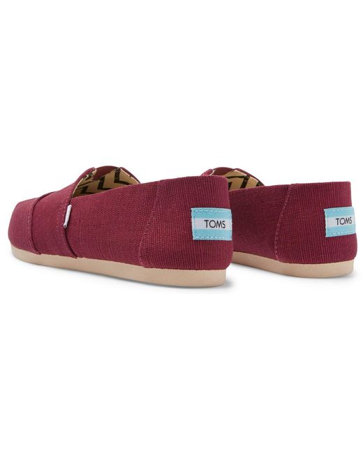TOMS Red Alpargata Classic Espadrilles Size 3.5