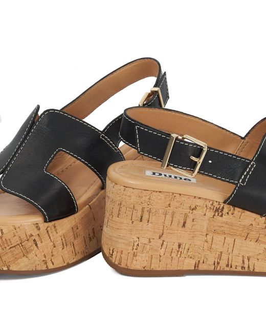 Dune Blue Kouper Flatform Sandal