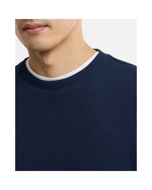 Barbour Blue Crew Sweatshirt for men