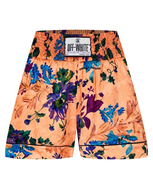 Off-White c/o Virgil Abloh Blue Satin Pyjama Shirt