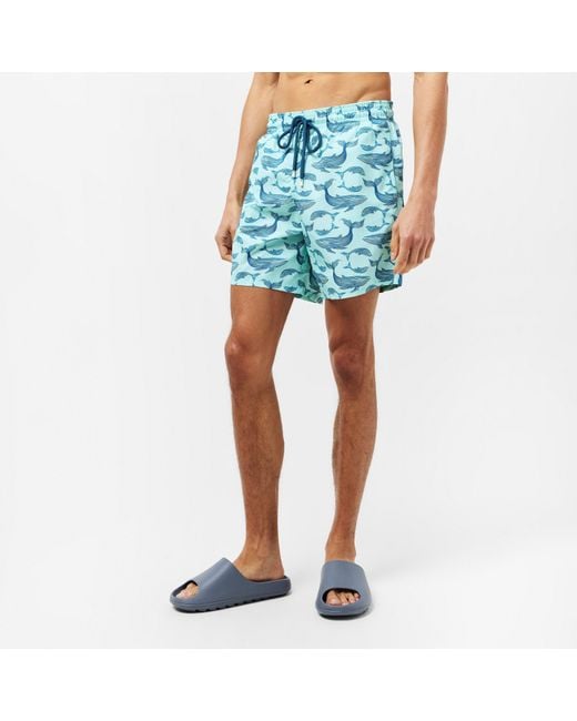 Vilebrequin Blue Moorea Quick Dry Tailored Fit Swim Shorts for men
