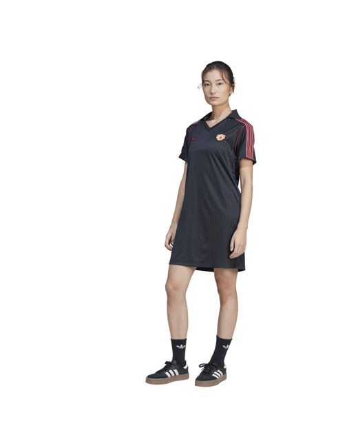 Adidas Black Mufc Icon T-Shirt Dress
