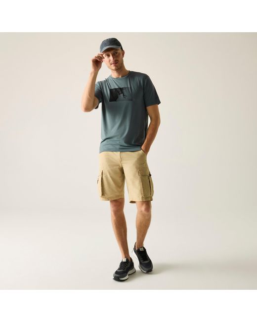 Regatta Blue Fingal Tee Short Sleeve Performance T-Shirt for men