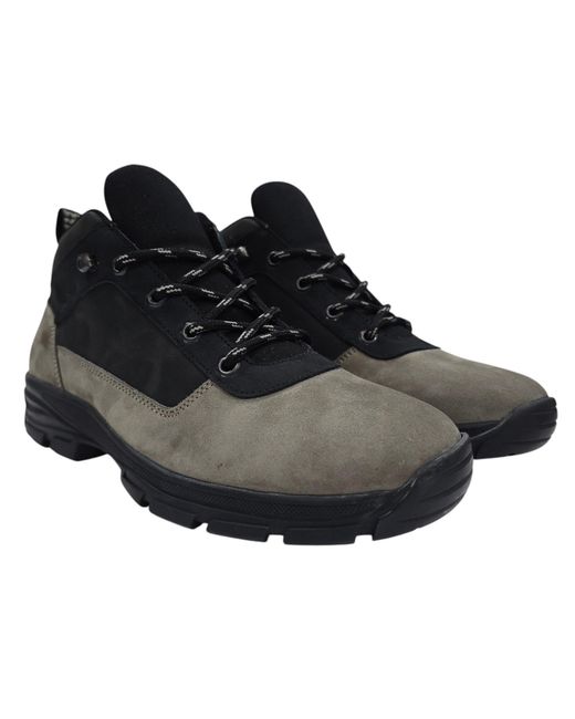 Firetrap Black Delia Premium Leather Ankle Lace Up Hiker Rugged Boots for men