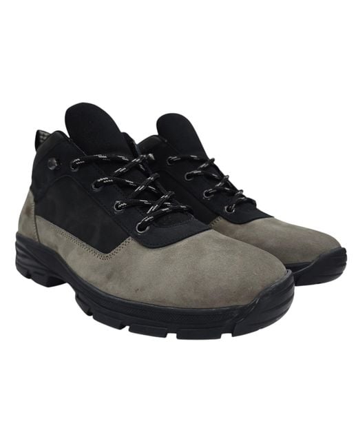Firetrap Black Delia Premium Leather Ankle Lace Up Hiker Rugged Boots for men
