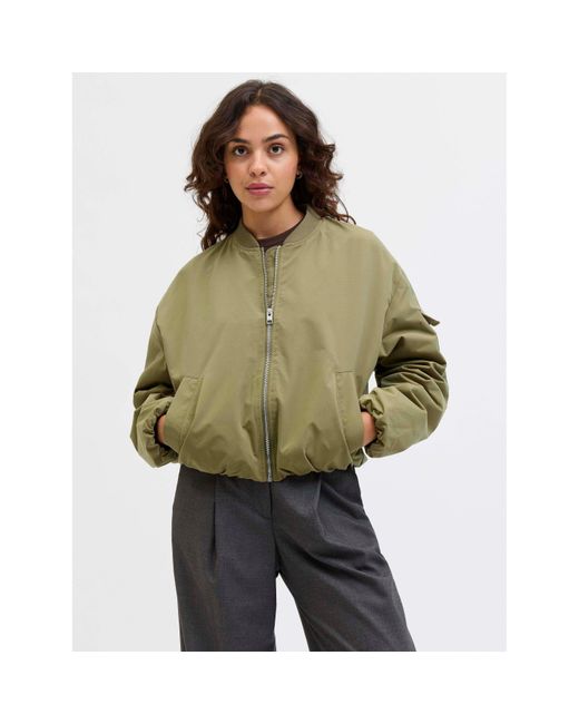 JJXX Green Leila Bomber Jacket Ladies