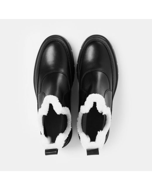 HUGO Black Hardware Detail Biker Boots