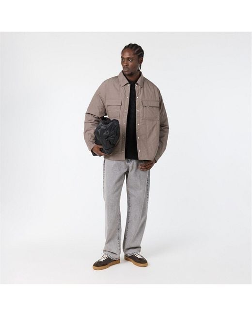 Represent Brown Relaxed Tailored Overshirt for men
