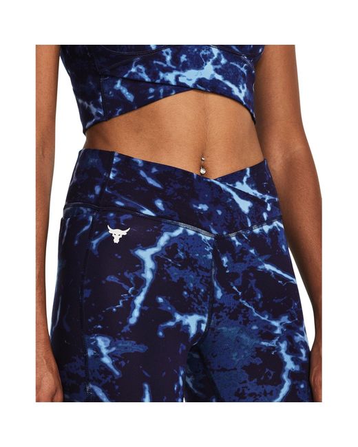 Under Armour Blue Large Crossover Ankle Performance Gym Legging
