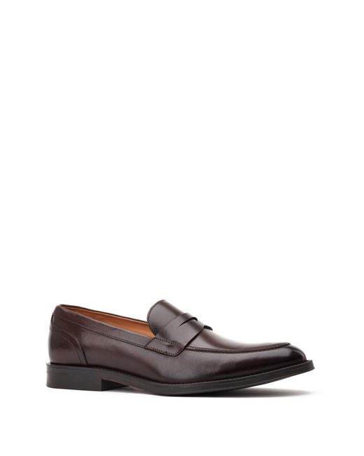 Base London Brown Kennedy Slip On Loafer for men