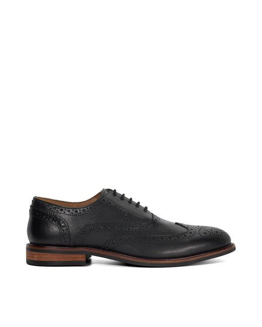 Dune Black Baltics Leather Brogues for men
