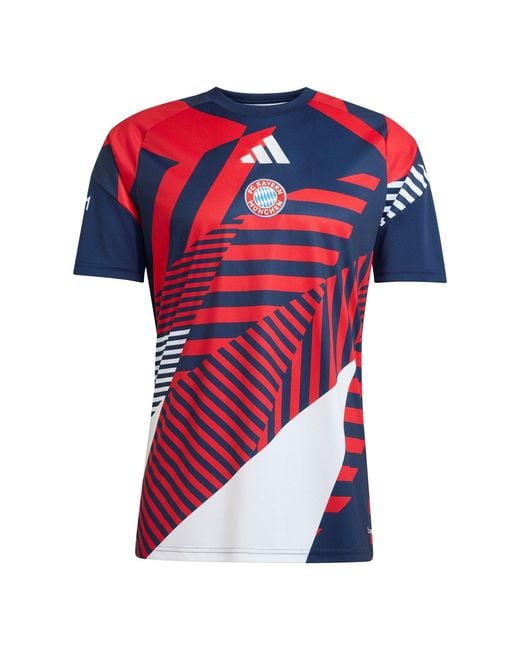 Adidas Red Bayern Munich Pre Match Shirt 2026/27 for men