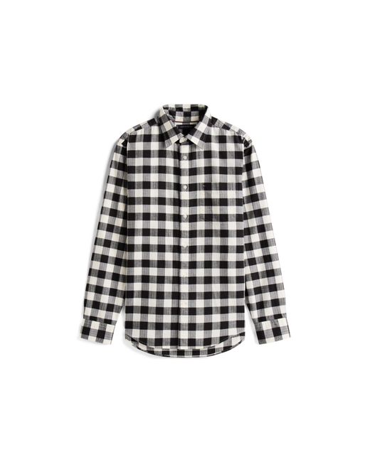 Tommy Hilfiger Black Buffalo Check Long Sleeve Shirt for men