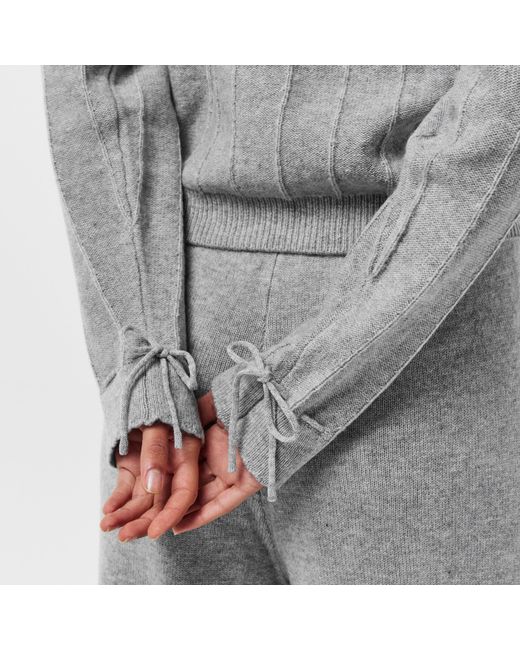 Raey Gray Knit Cardigan