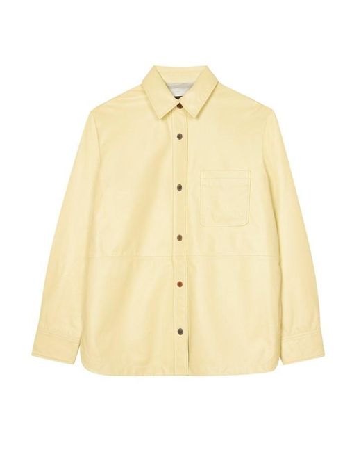 PS by Paul Smith Yellow Leather Shirt