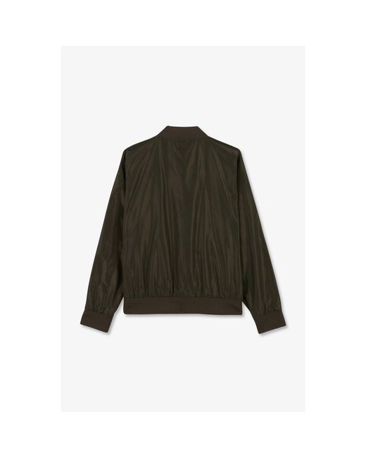 Eden Park Green Khaki Water-Repellent Zip Jacket for men