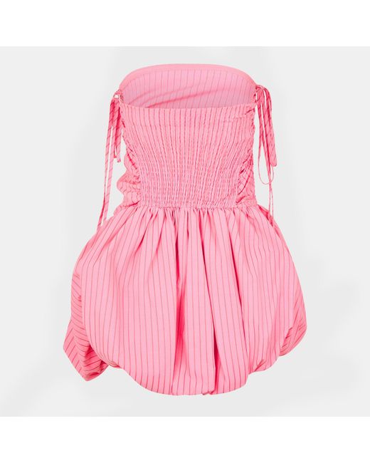 Amy Lynn Pink Alexa Mini Peplum Dress