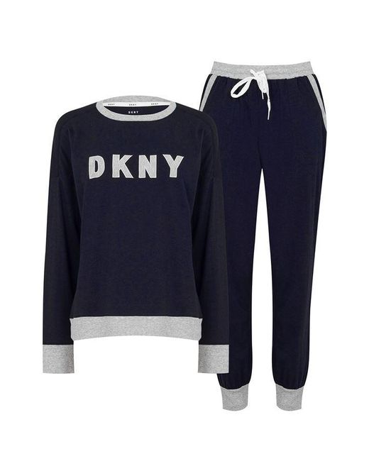 DKNY Blue Logo Sweat And jogger Set