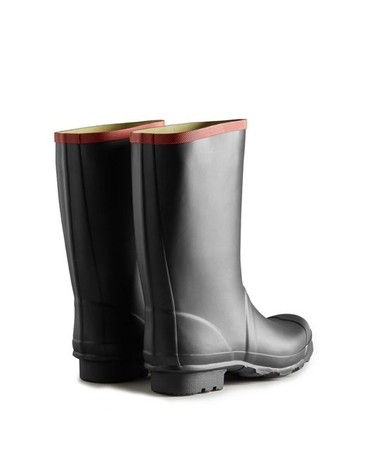 Hunter Black Argyll Short Knee Wellington for men