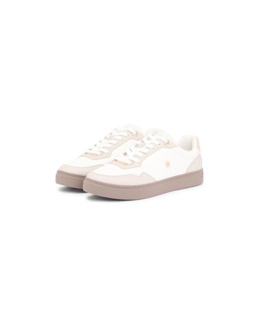 Tommy Hilfiger White Cupsole Low-Top Trainers