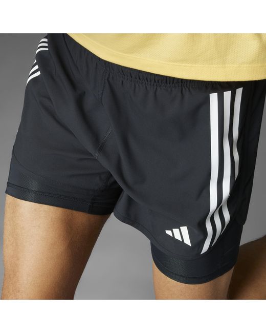 Adidas Black Own The Run 3 Stripes 2 for men